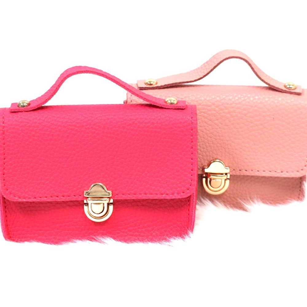 HotPink Mini Leather Bag